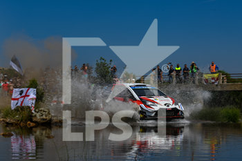 2019-06-15 - Ott Tanak, su Toyota Yaris WRC plus al guado sulla Prova Speciale 12 - WRC - RALLY ITALIA SARDEGNA - DAY 03 - RALLY - MOTORS